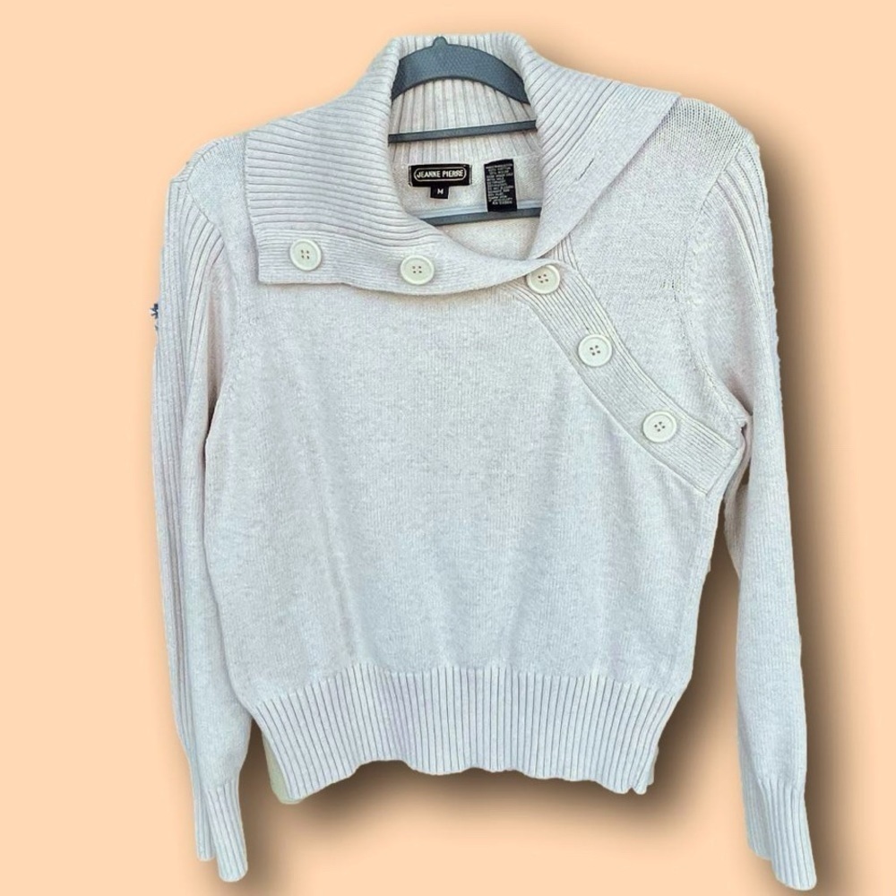 Jeanne Pierre cream colored sweater